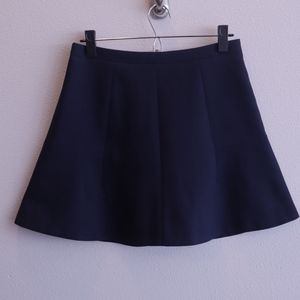 J.Crew Navy Blue Fit and Flare Mini Skirt